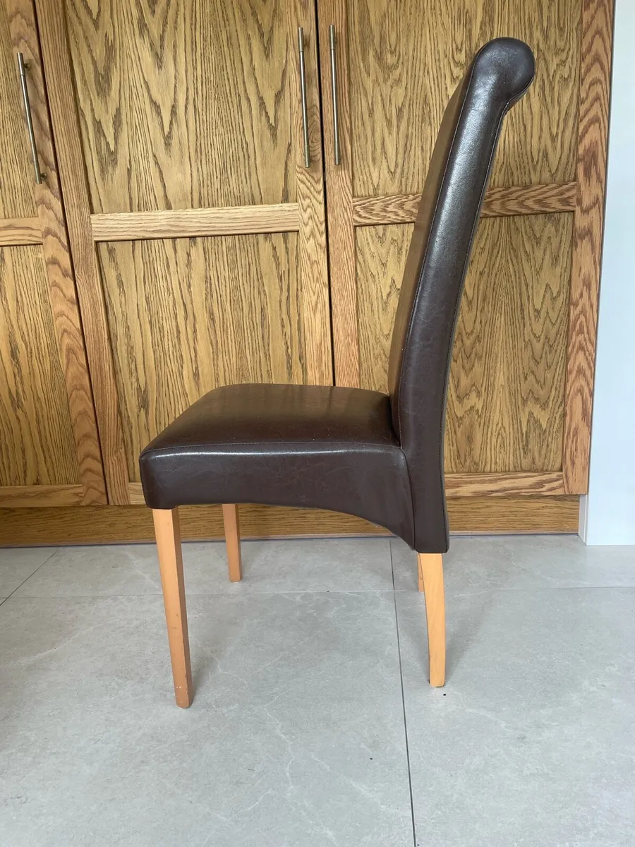 Leather Dining chairs - Image 1