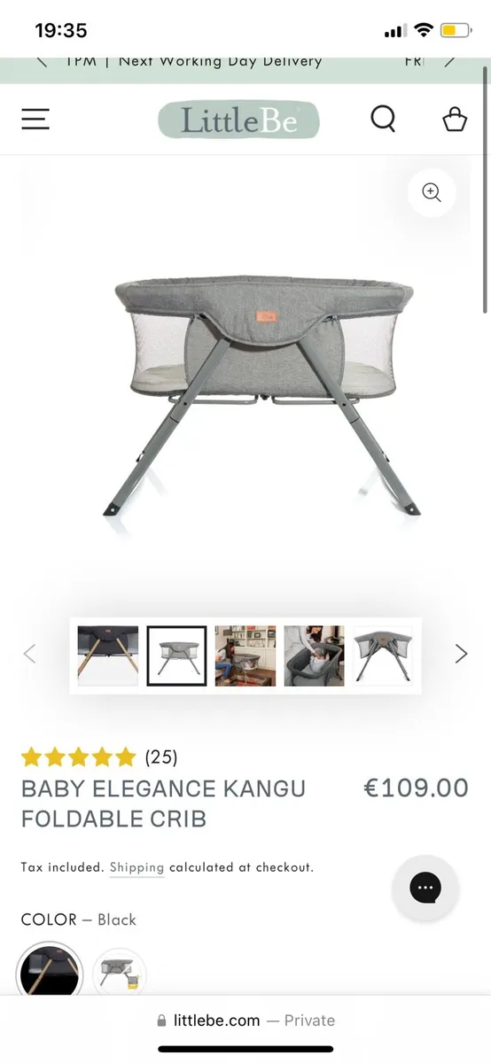 BABY ELEGANCE KANGU FOLDABLE CRIB - Image 2