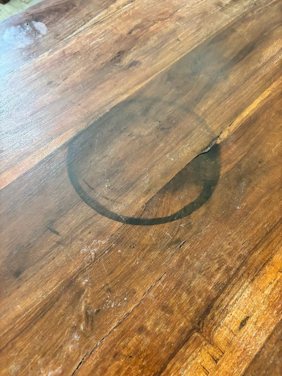 Solid dark wood coffee table - Image 3