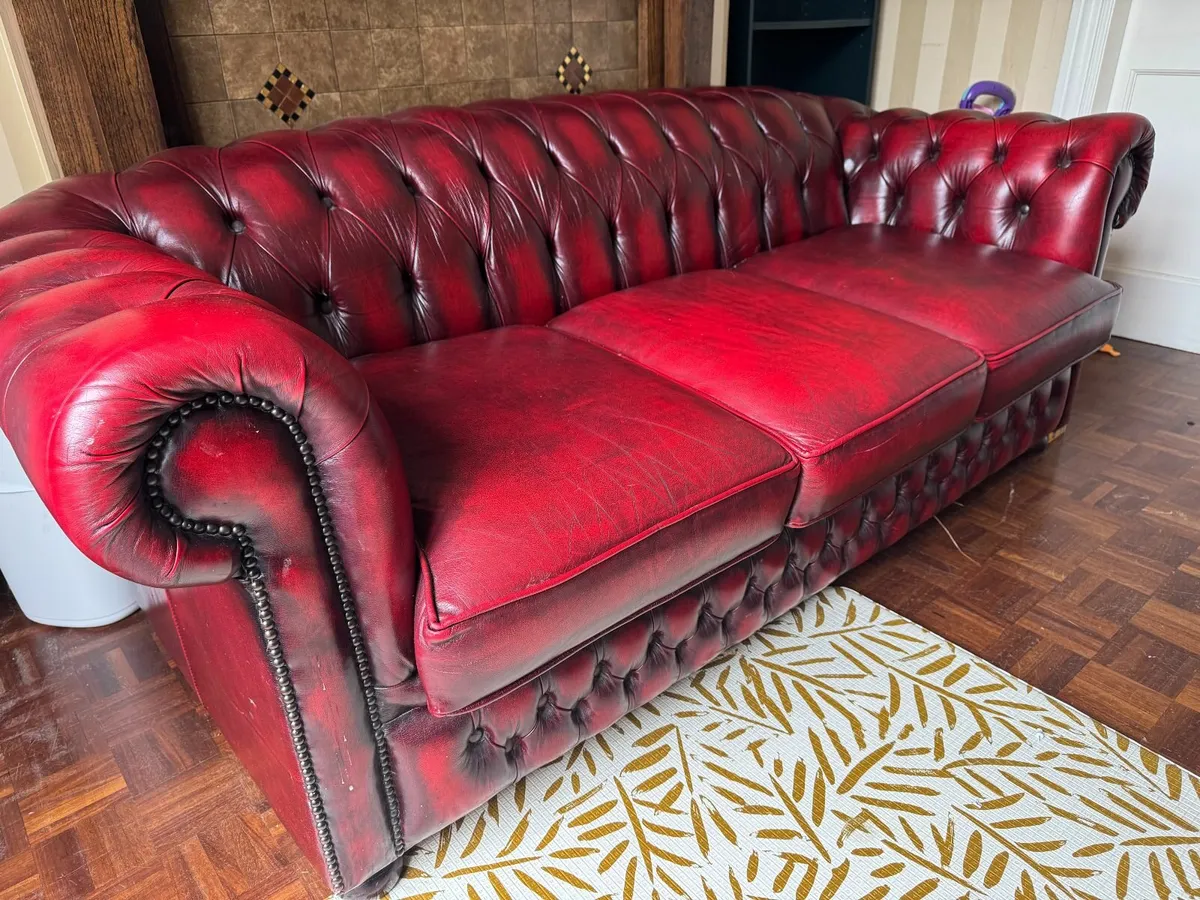 Leather Chesterfield Sofa