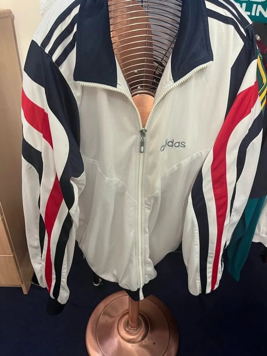 vintage adidas 90s full zip top - Image 1