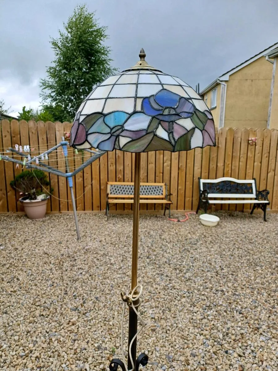 1940/50s Wrought Iron Floor Lamp - Image 3