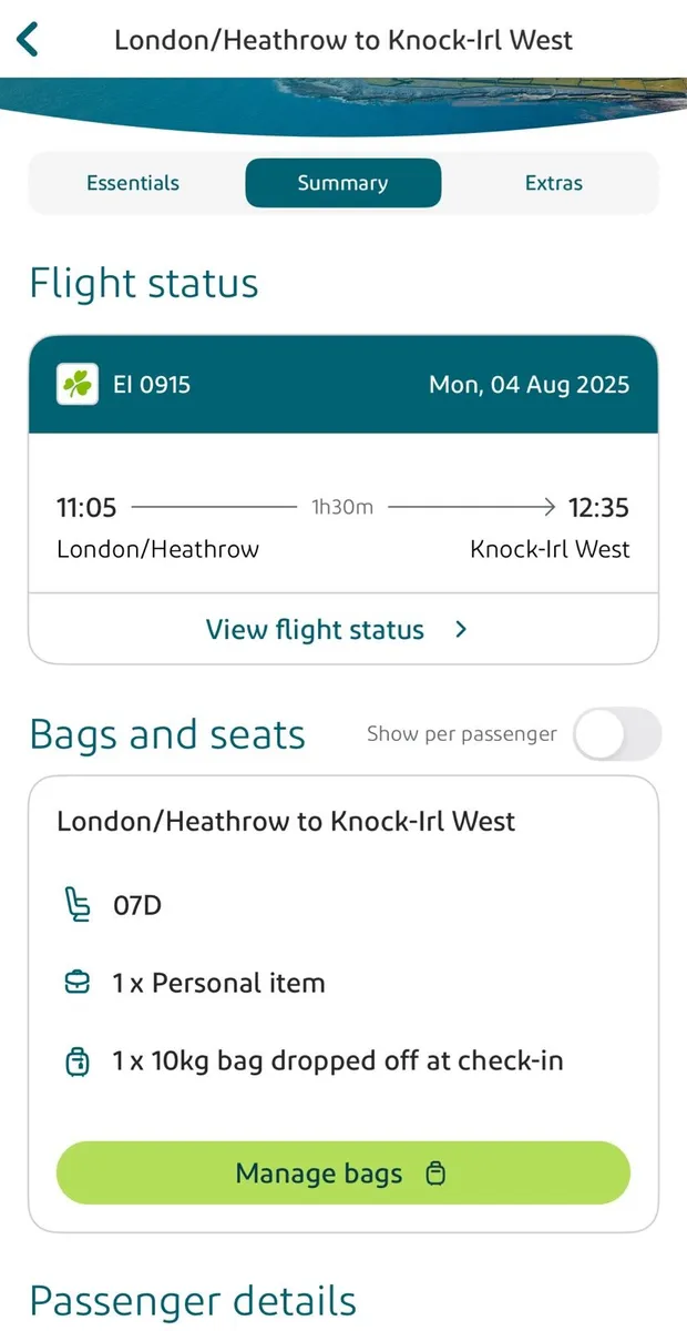 Return Flights Knock to London - Image 2