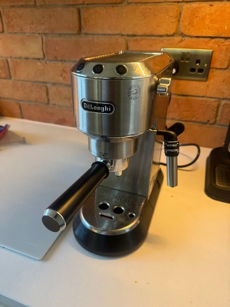 DeLonghi Dedica Espresso Machine + Tamper + 2 Milk Jugs - Image 2