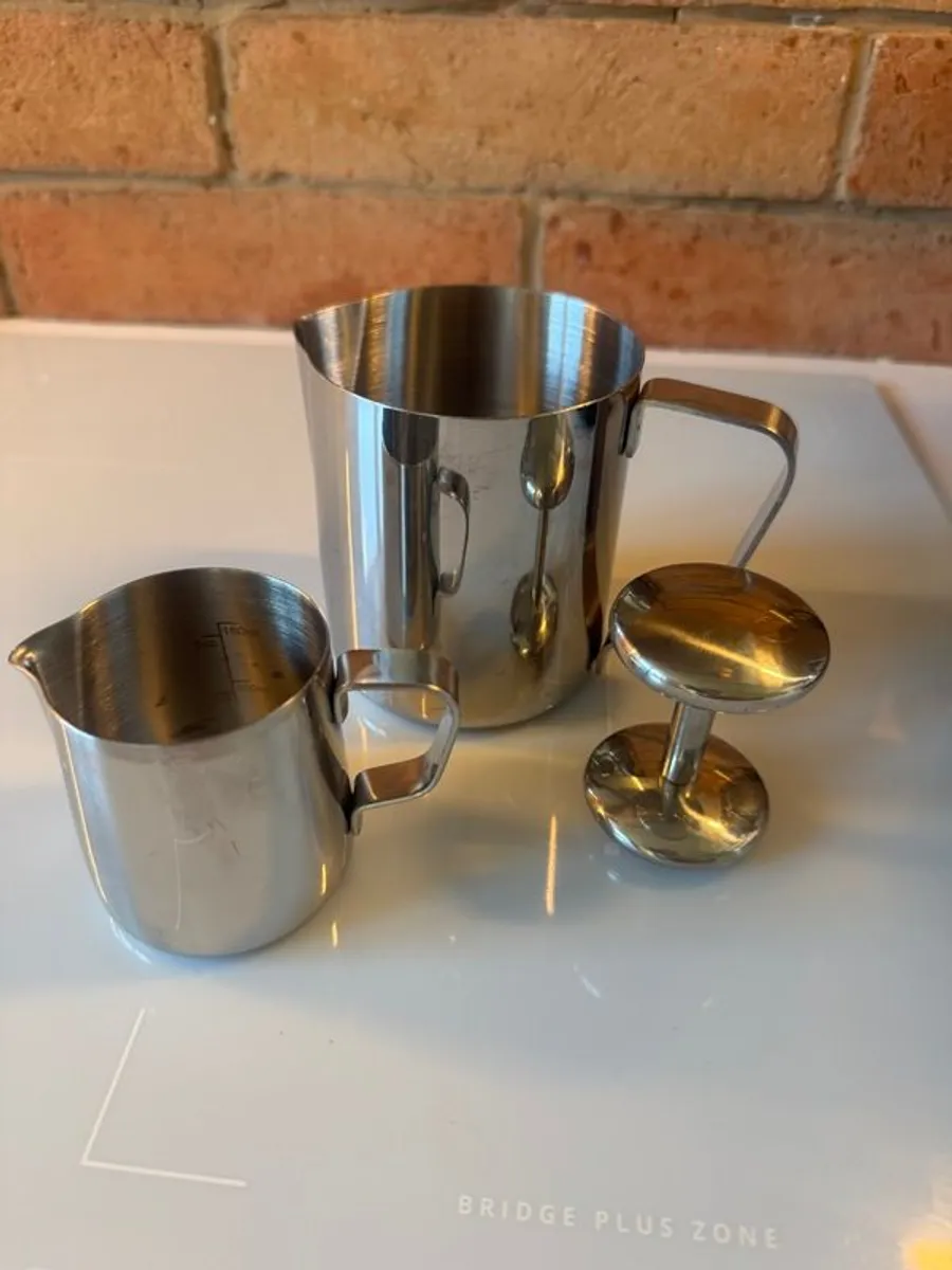 DeLonghi Dedica Espresso Machine + Tamper + 2 Milk Jugs - Image 4