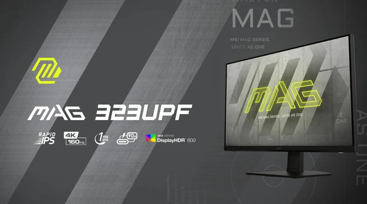 MSI MAG 323UPF 32” inch 4K 160Hz Gaming Monitor - Image 3