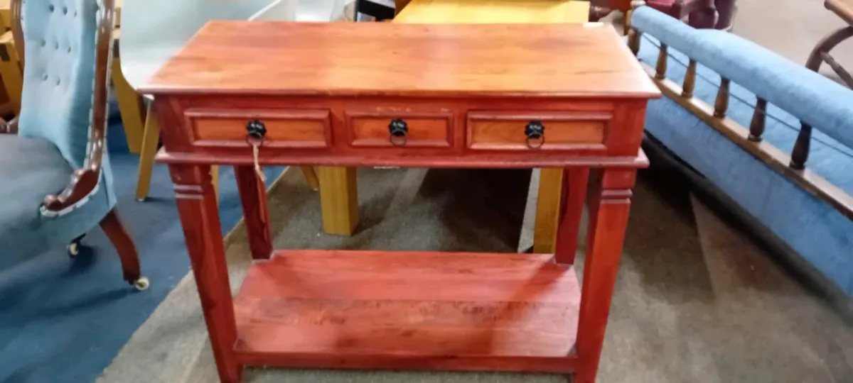 Modern Hardwood Console Table