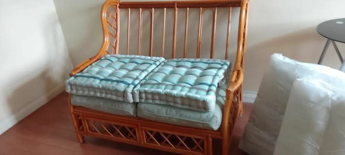 Wicker Sofa + Booster cushions - Image 1