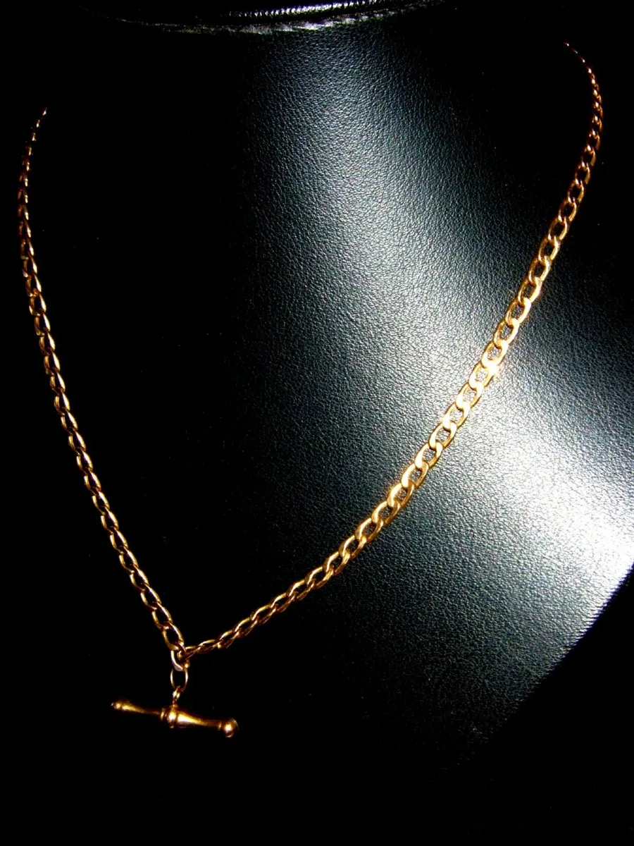 Hallmarked 9ct Gold Vintage Albert Chain - Image 3