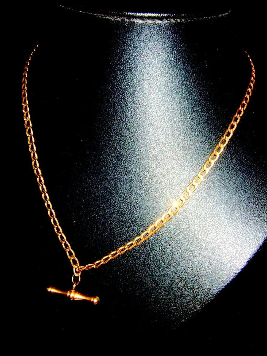 Hallmarked 9ct Gold Vintage Albert Chain - Image 4