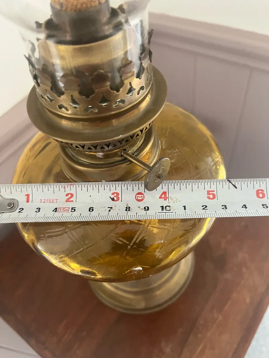 Vintage French Oil Lamp - Image 4