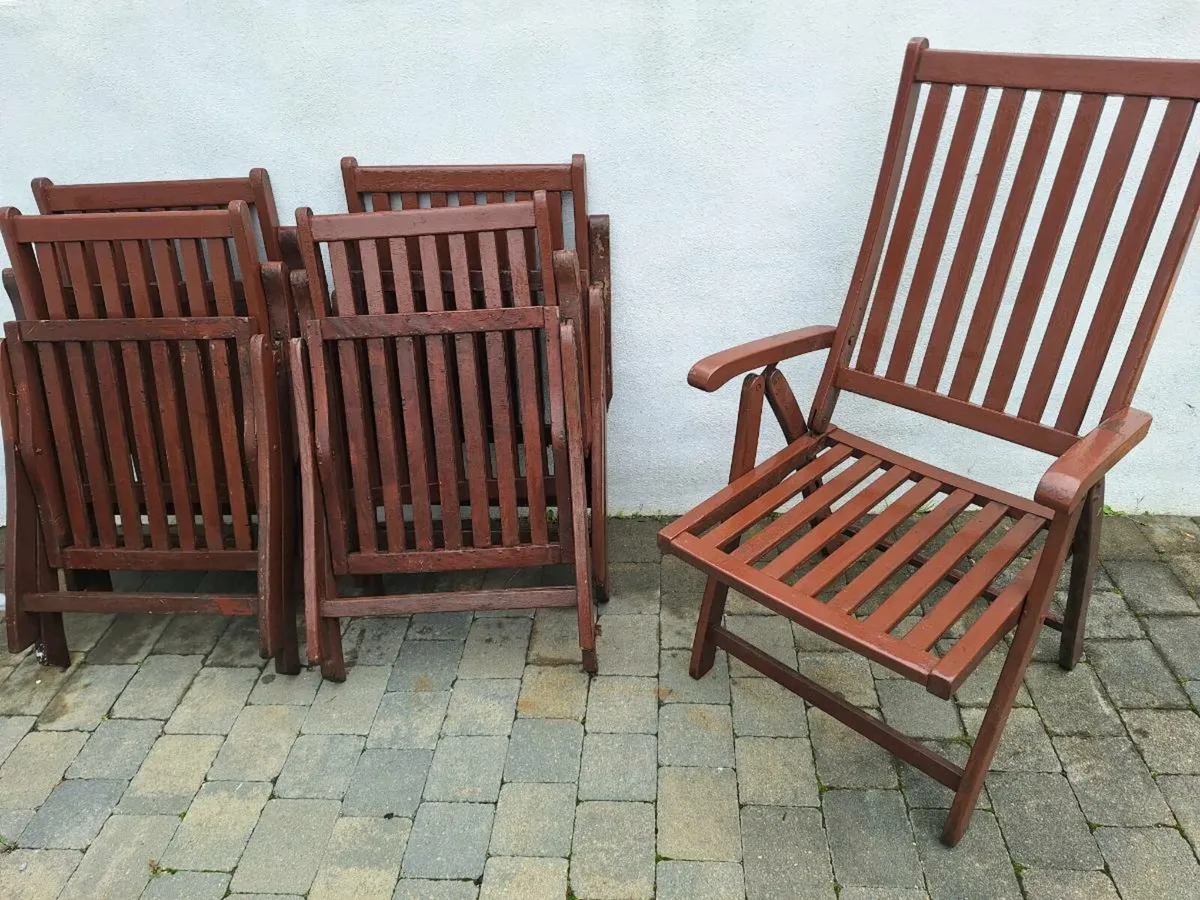 Teak wooden chairs - Image 2