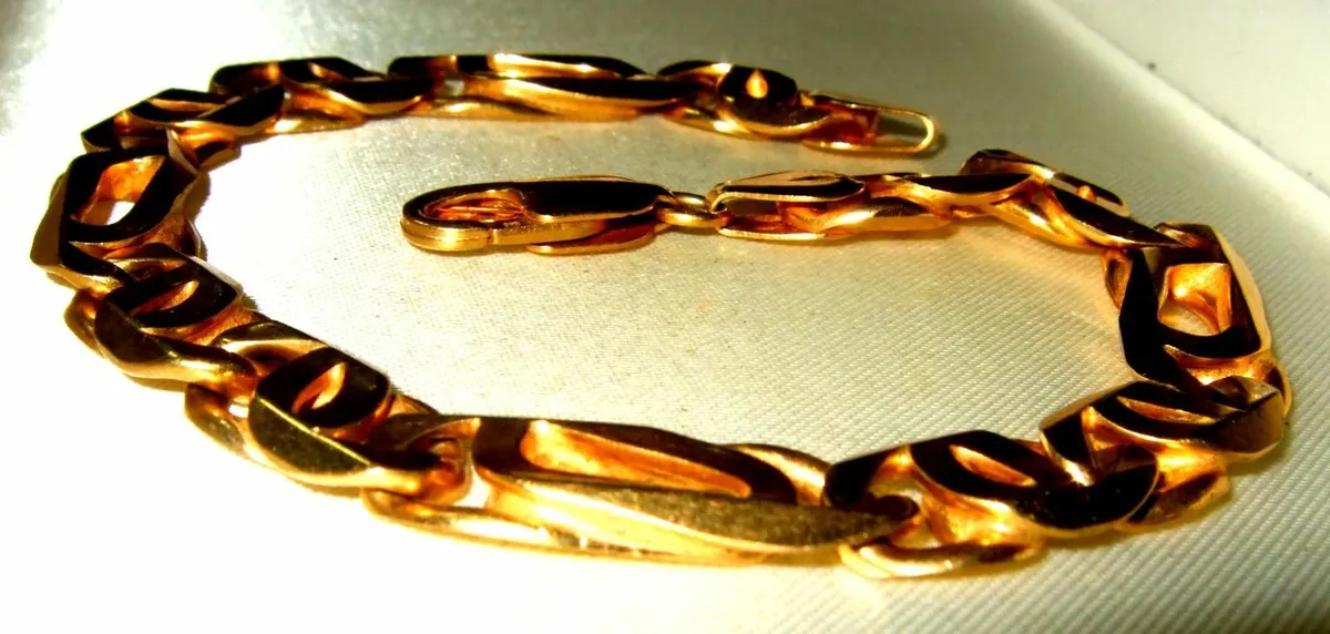 Vintage Hallmarked 9ctGold Bracelet - Image 2