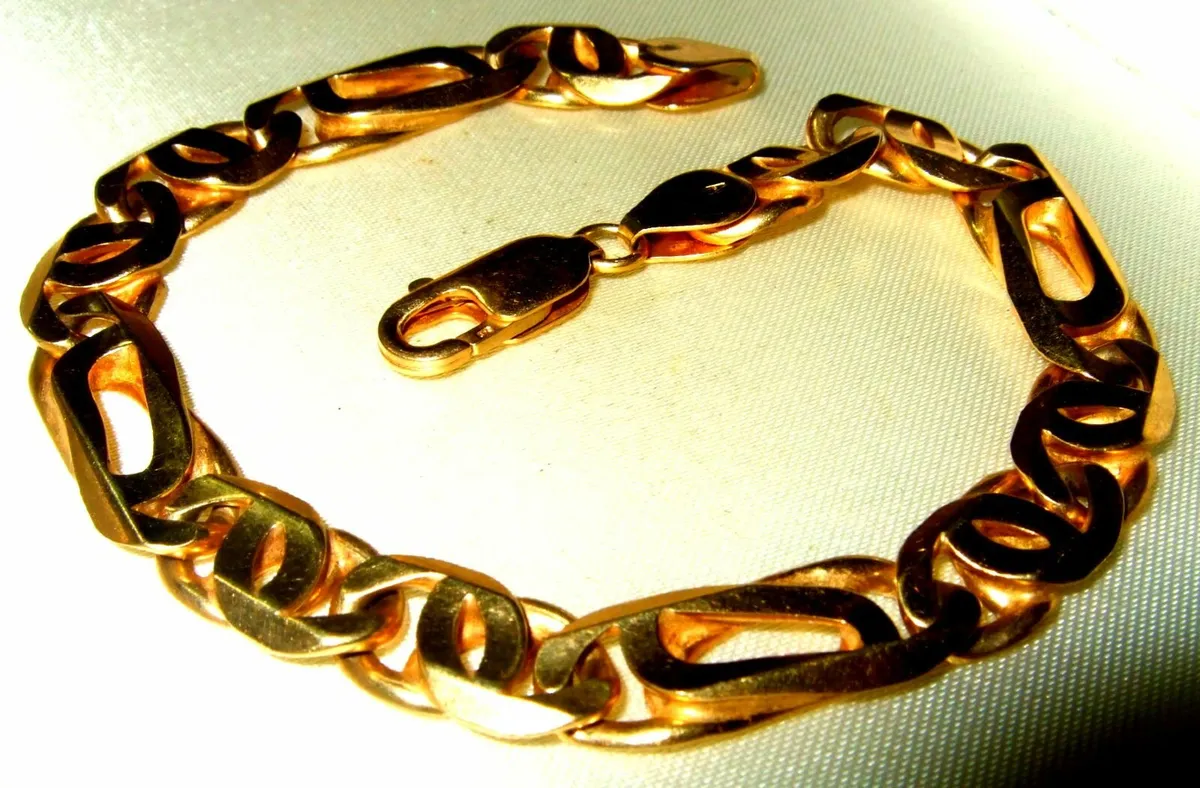 Vintage Hallmarked 9ctGold Bracelet - Image 3