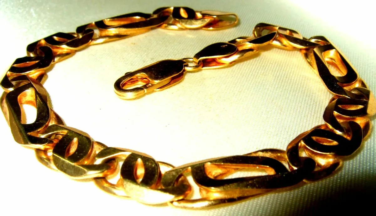 Vintage Hallmarked 9ctGold Bracelet - Image 4