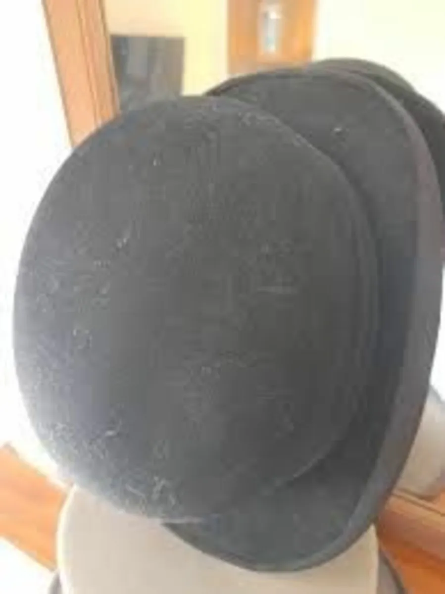 Black Bowler Hat For Wedding Costume Formal Event - Image 1