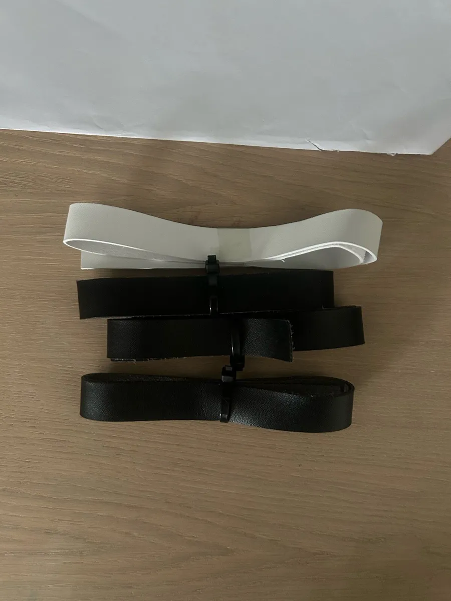 Black Leather Straps