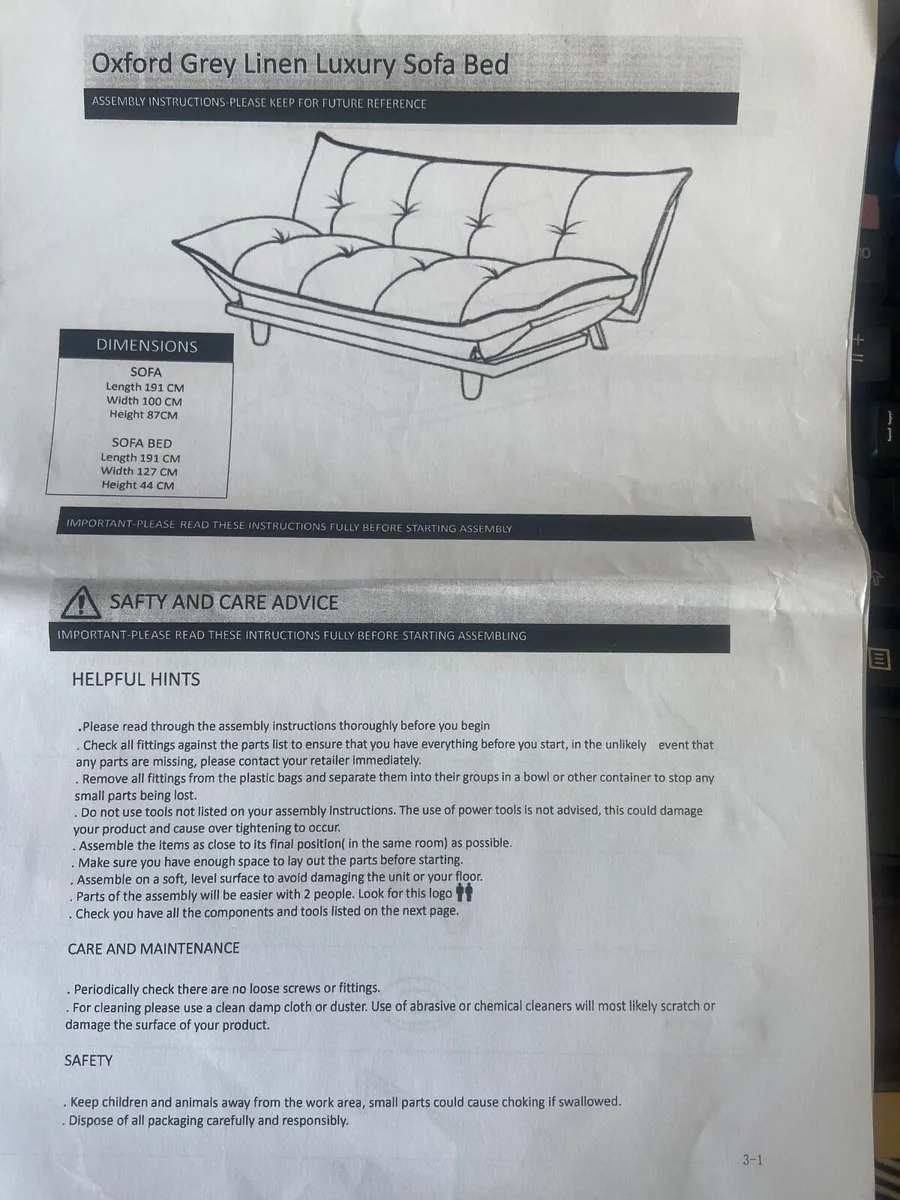 Sofa Bed - Image 2