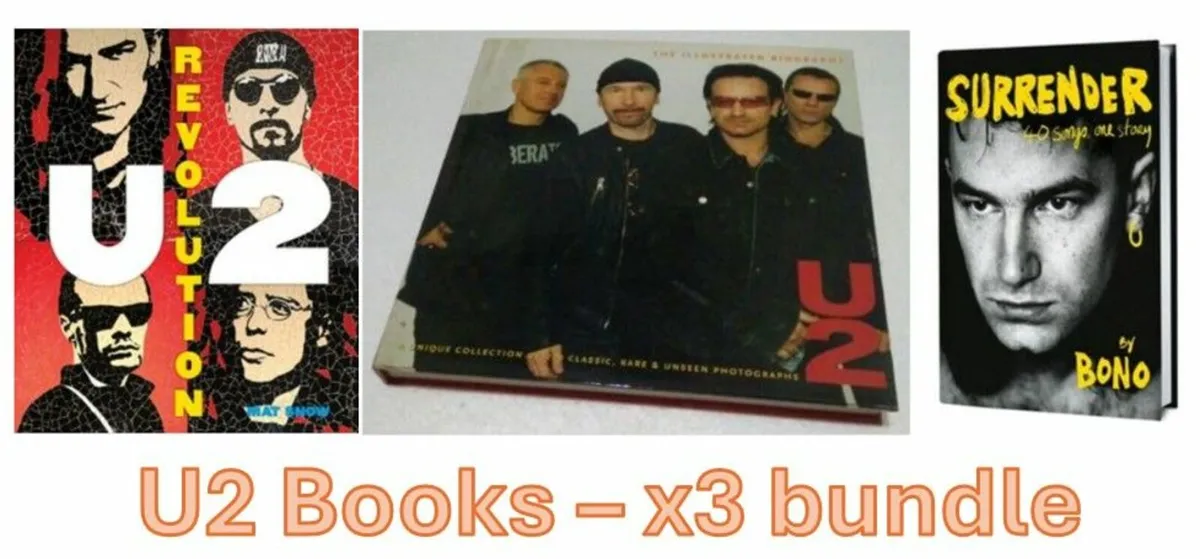 U2 Books x3 bundle
