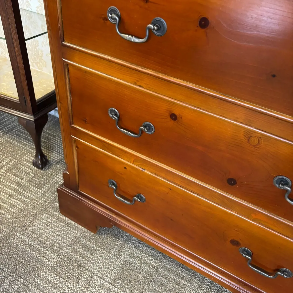 Beautiful Antique pine chest of drawers. Two short - Image 2