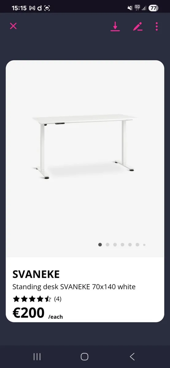 office desk and chair - Image 1