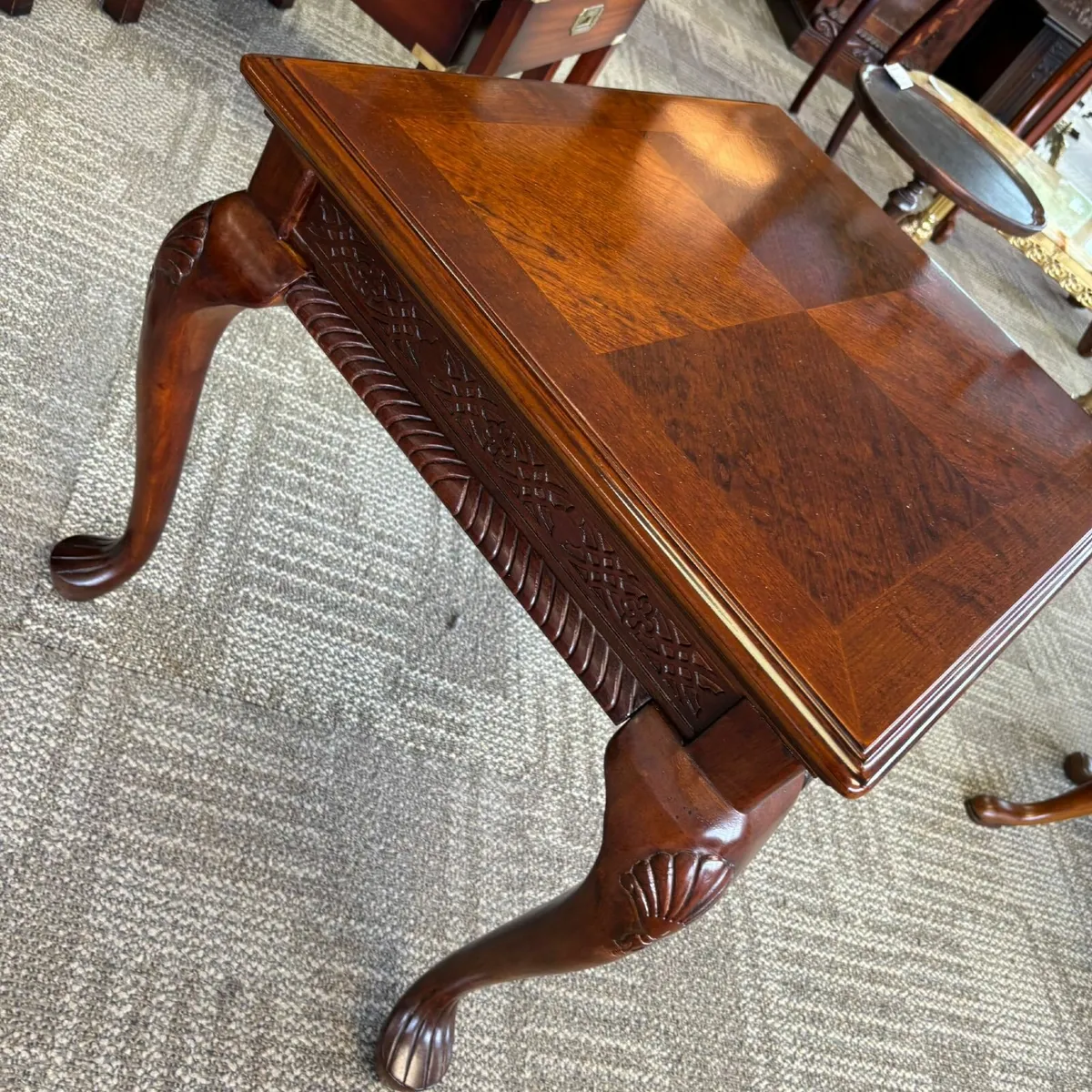 Beautiful mahogany detailed edge coffee table. Ref - Image 2