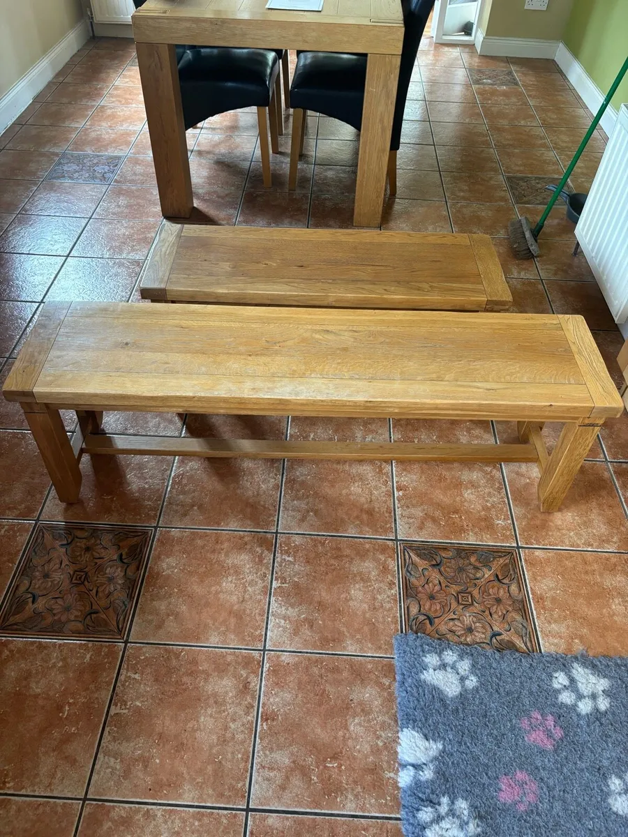 Benches Chunky Oak - Image 1