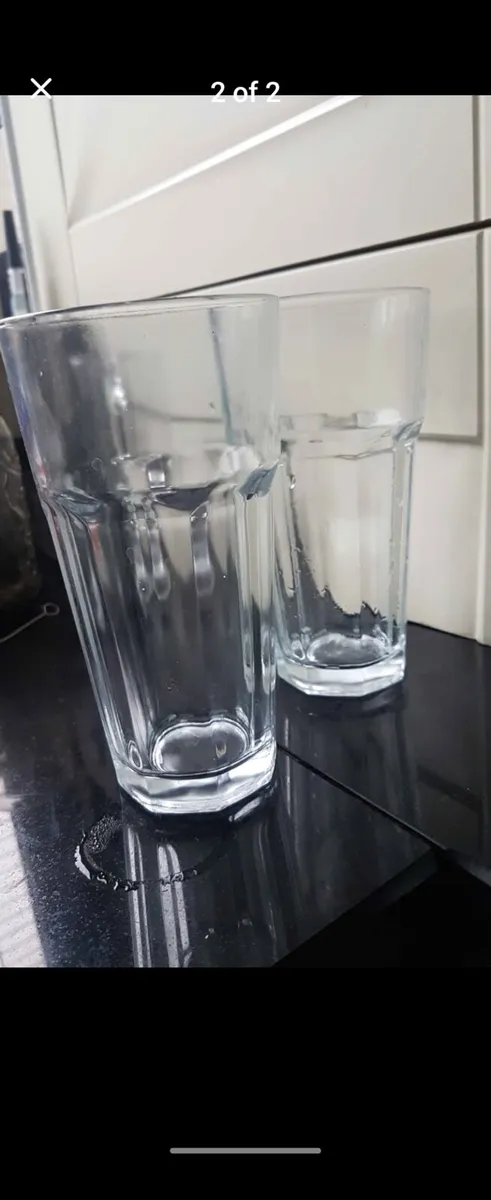 Tall glasses never used
