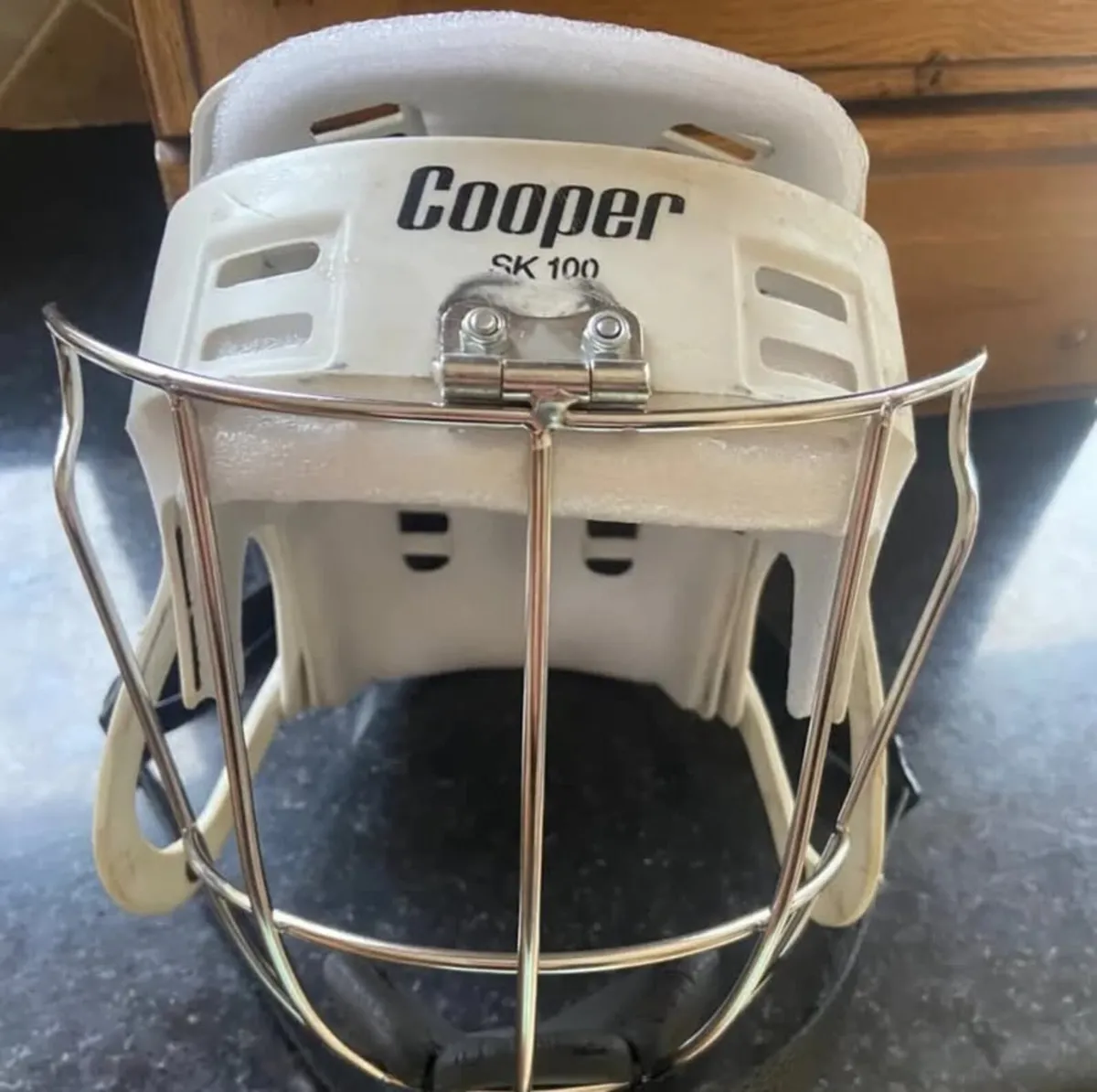 White Cooper Helmet - Image 1