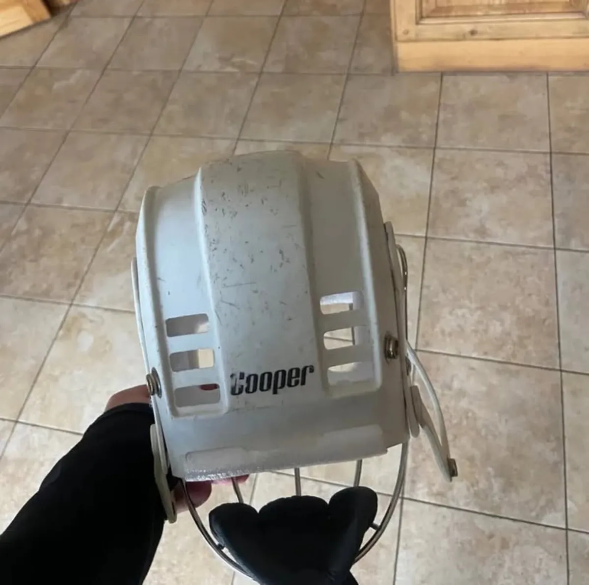 White Cooper Helmet - Image 2