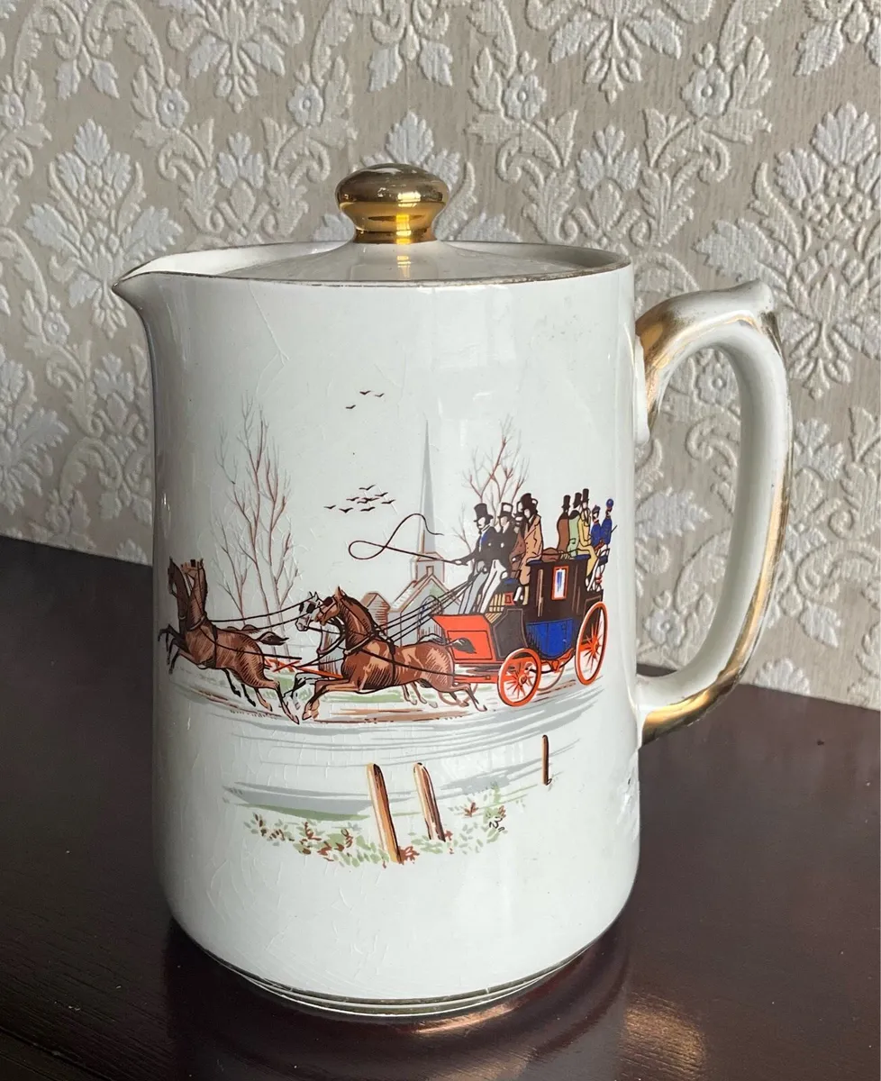 Vintage Carrigaline Jug with Lid. Marked - Image 1