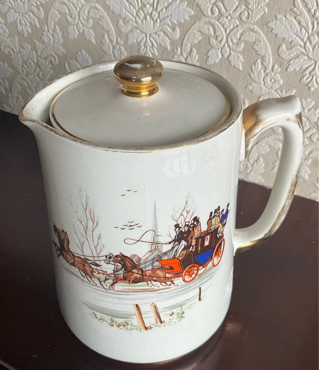 Vintage Carrigaline Jug with Lid. Marked - Image 2