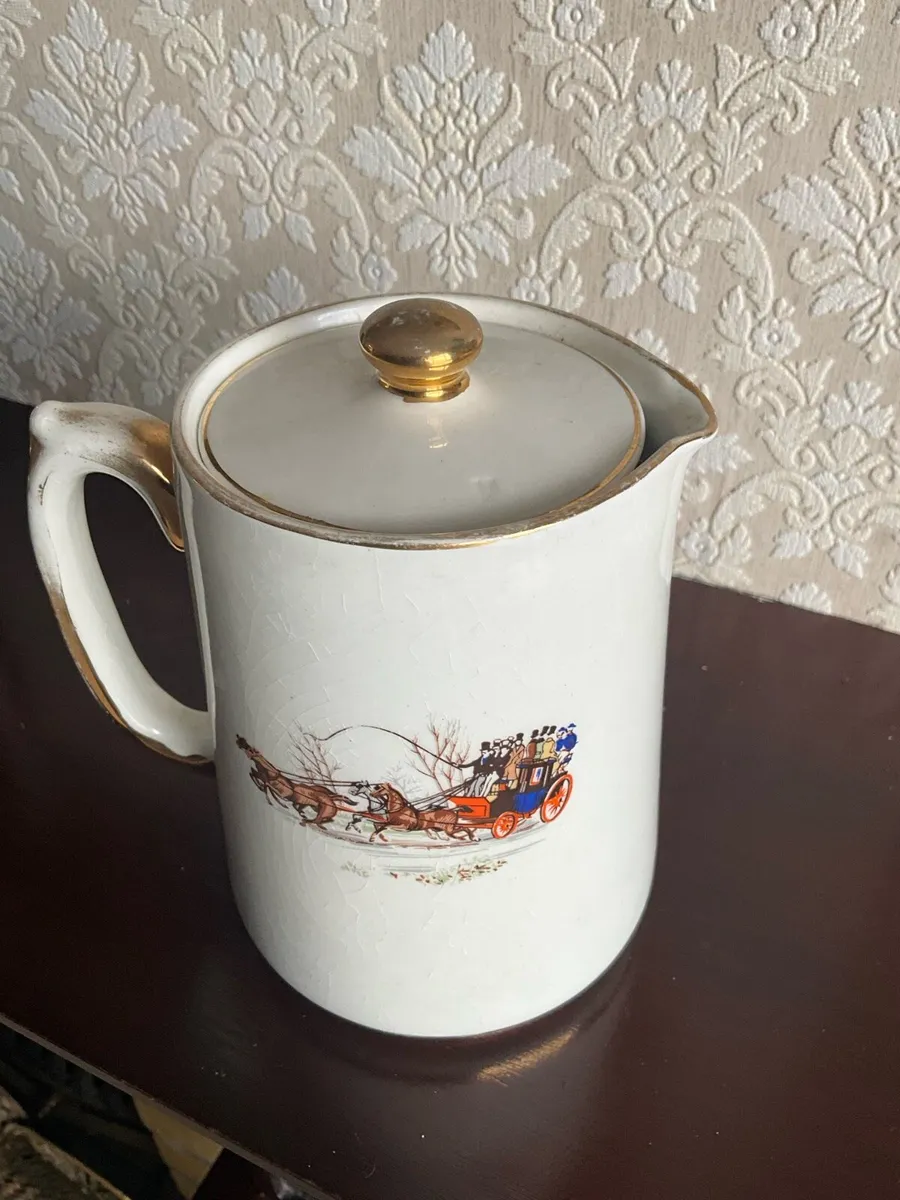 Vintage Carrigaline Jug with Lid. Marked - Image 3