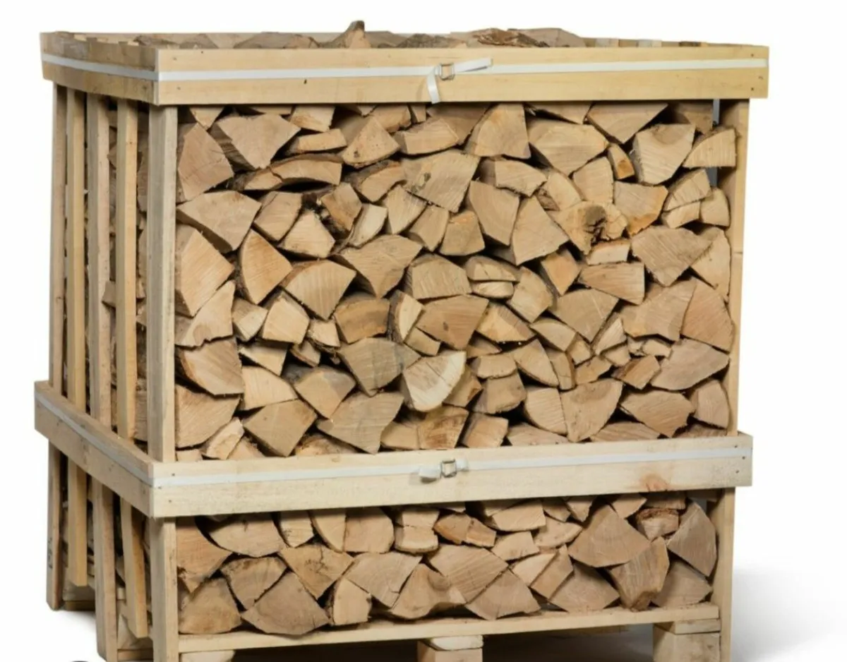 Kiln dried ash firewood crates 1.2m - Image 1