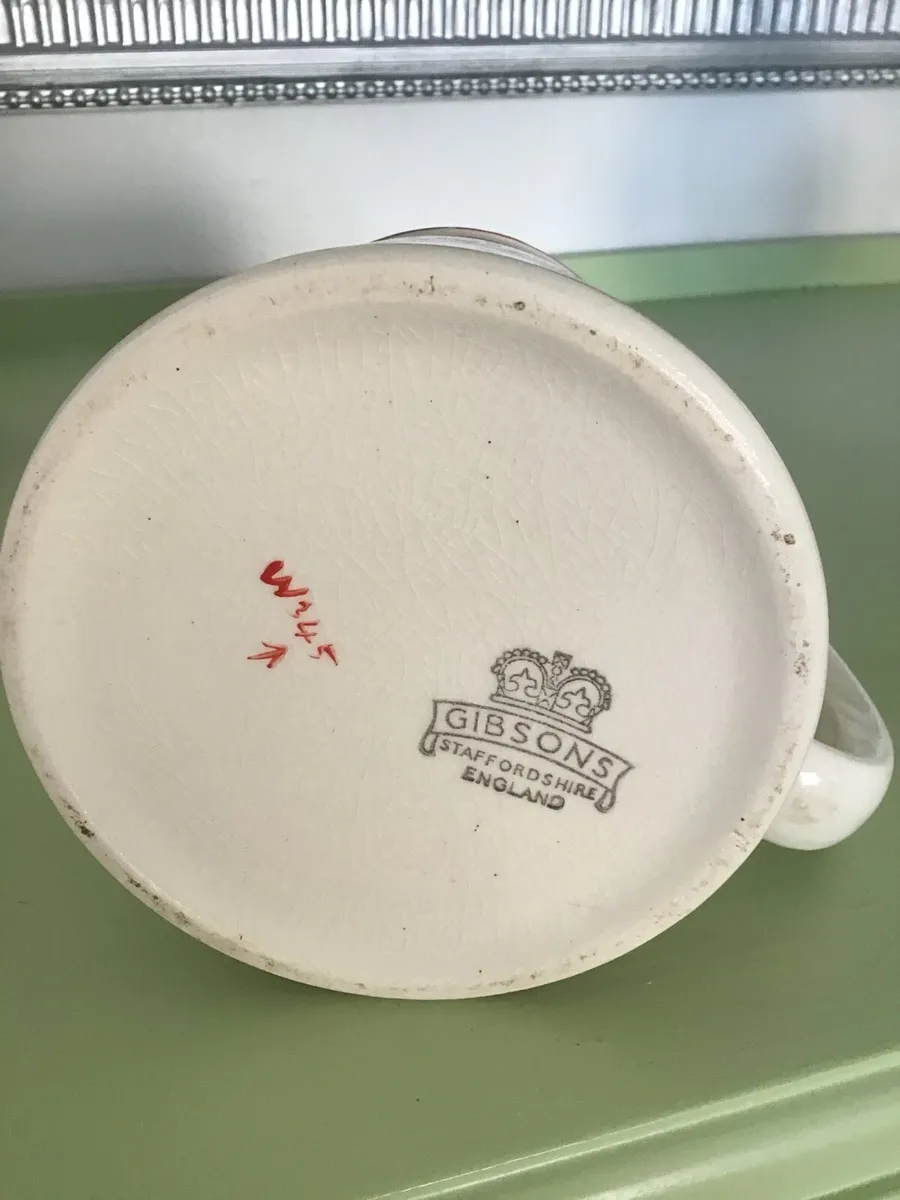 Vintage GIBSONS Staffordshire England Tankard - Image 2