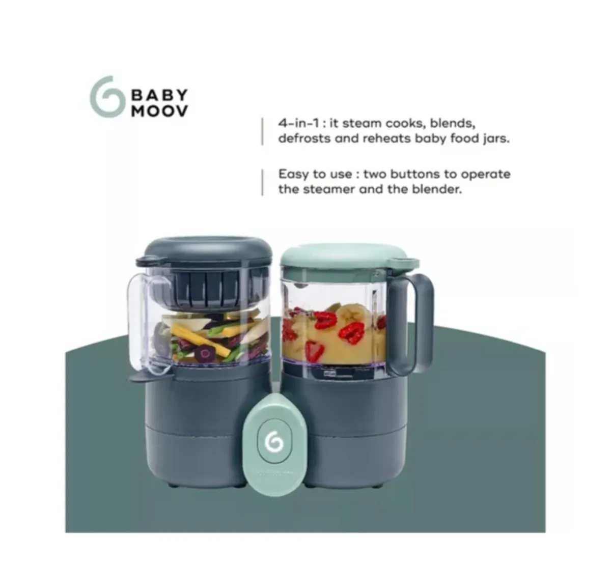 BABYMOOV Nutribaby One 4-in-1 Baby Food Maker - Image 3
