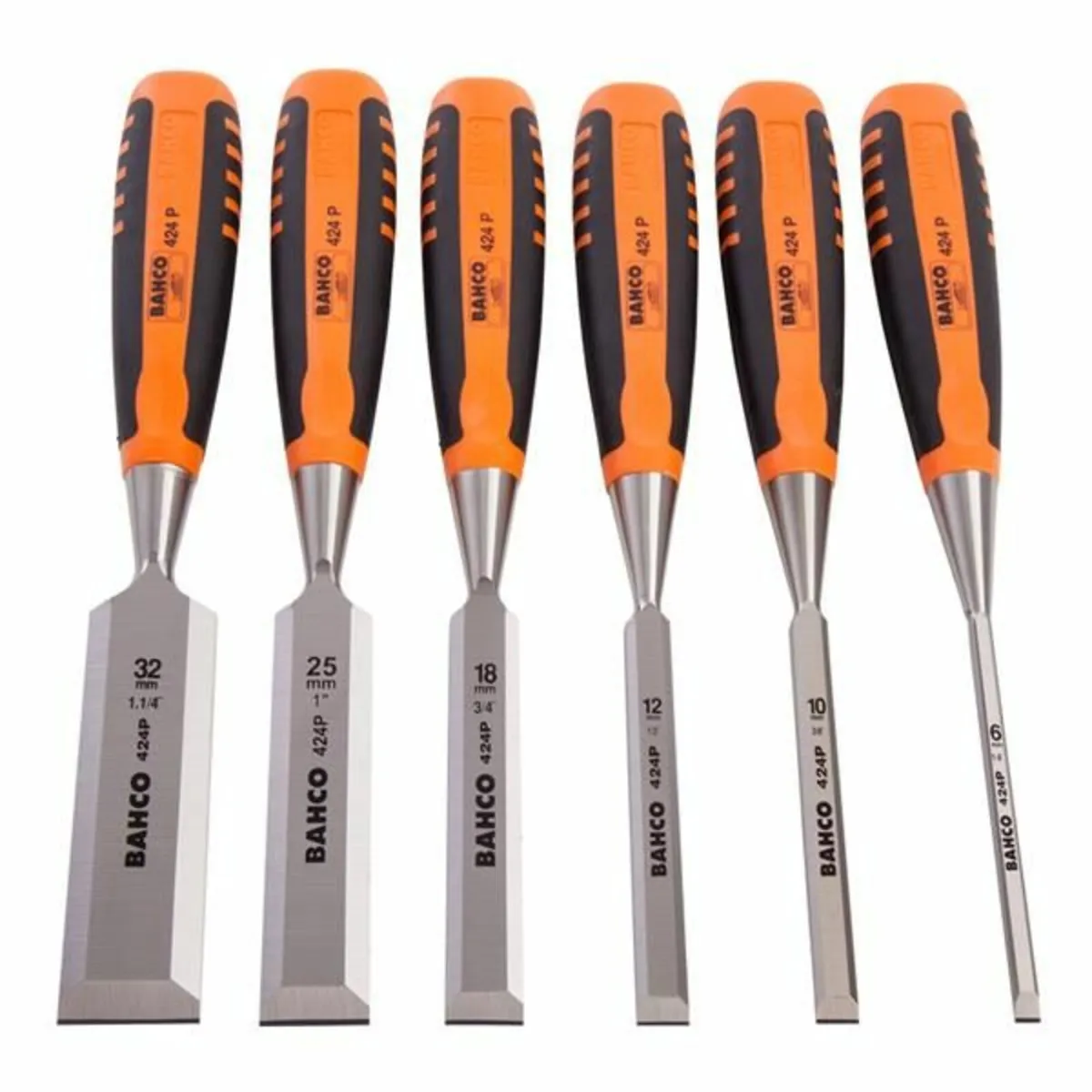 Bahco 424P-S6 Bevel Edge Chisel Set of 6 In box - Image 2
