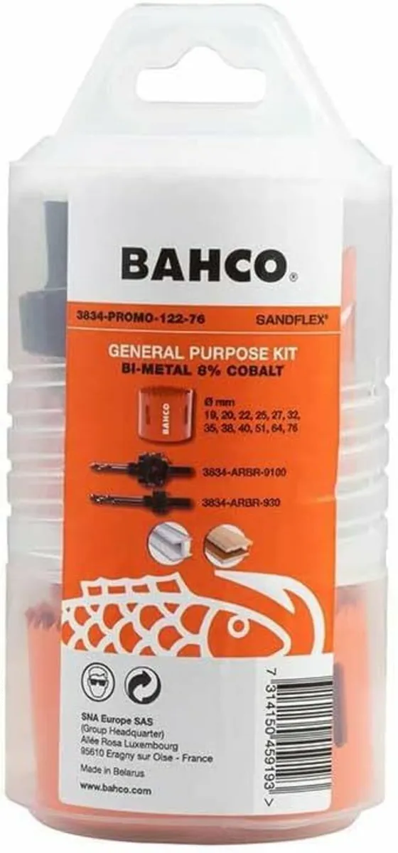 Bahco Sandflex® Plumber's Bi-Metal Holesaw Set - Image 1