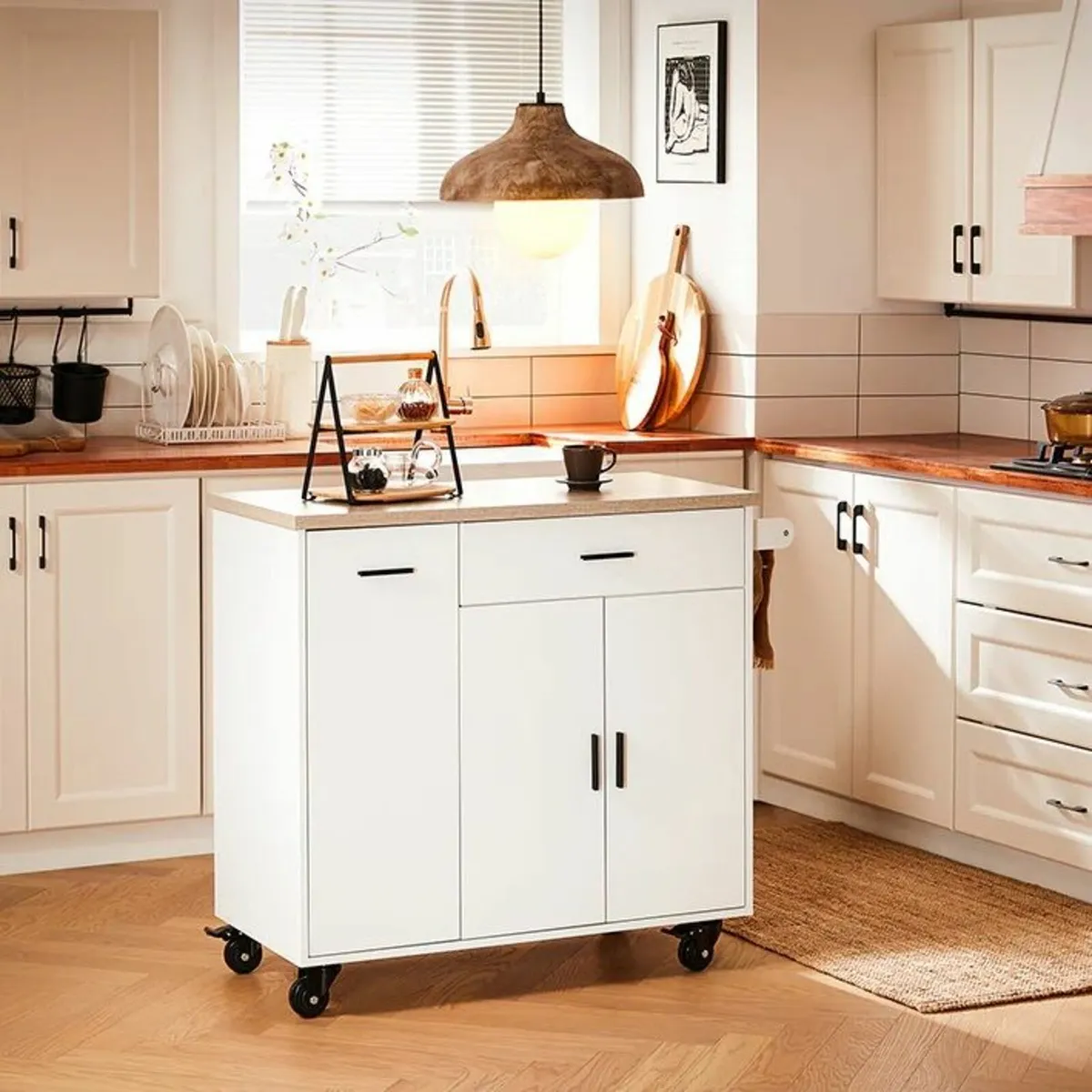 Kitchen Island Trolley portable - Image 3