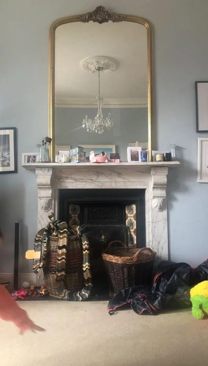Gold Overmantle Mirror - Image 2