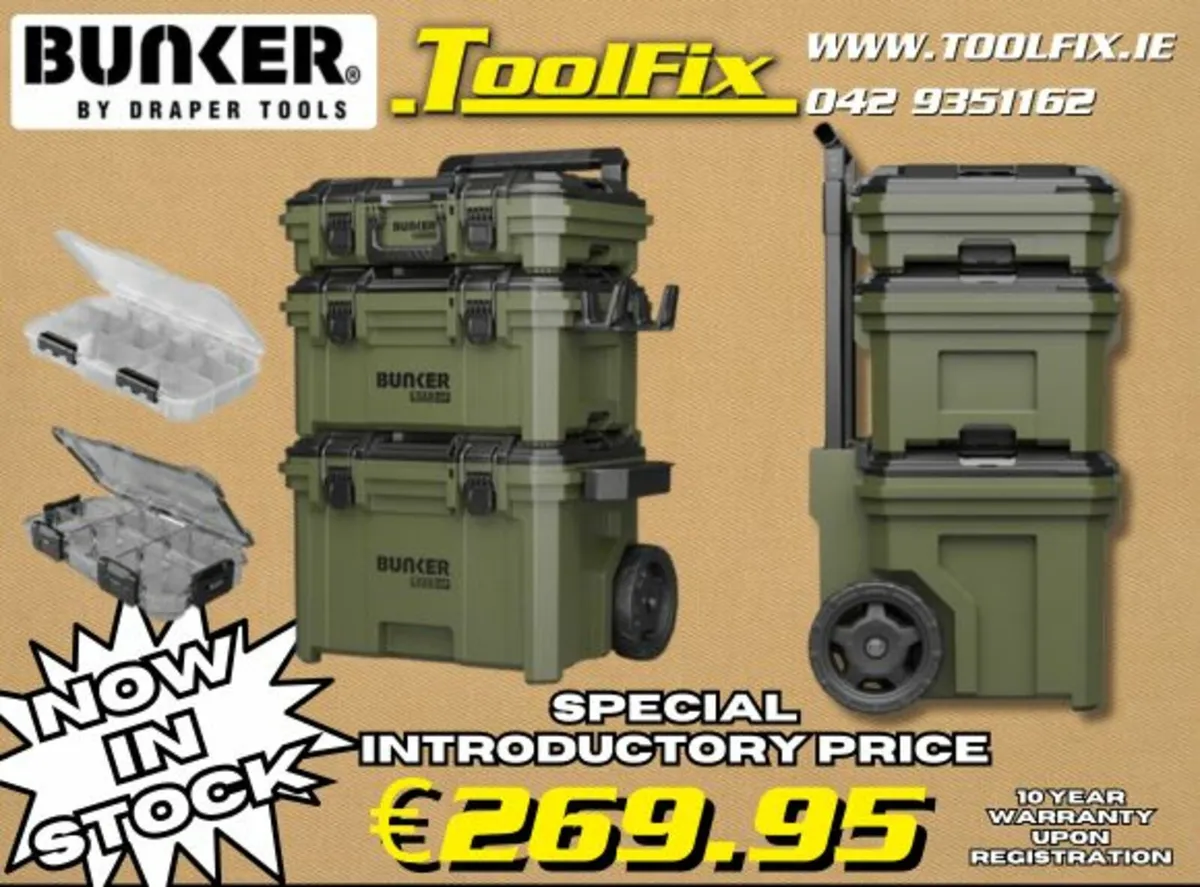 Bunker 9pc Roller Trolley Introductory Price