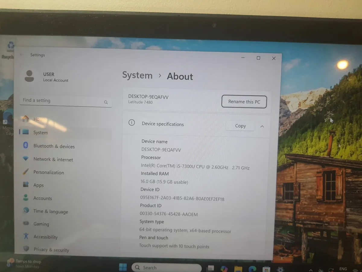 Dell Latitude 7480 i5 7th gen 16/256GB SSD Laptop - Image 3