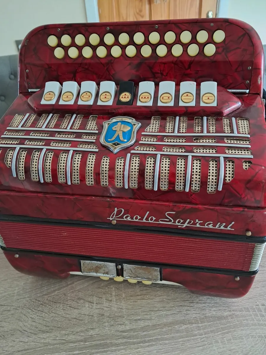 Paolo Soprani B/C Button Accordion-blue badge - Image 1