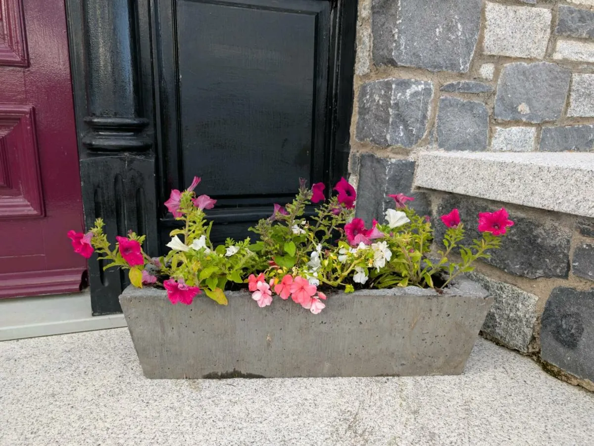 Concrete flower planters / window box - Image 2