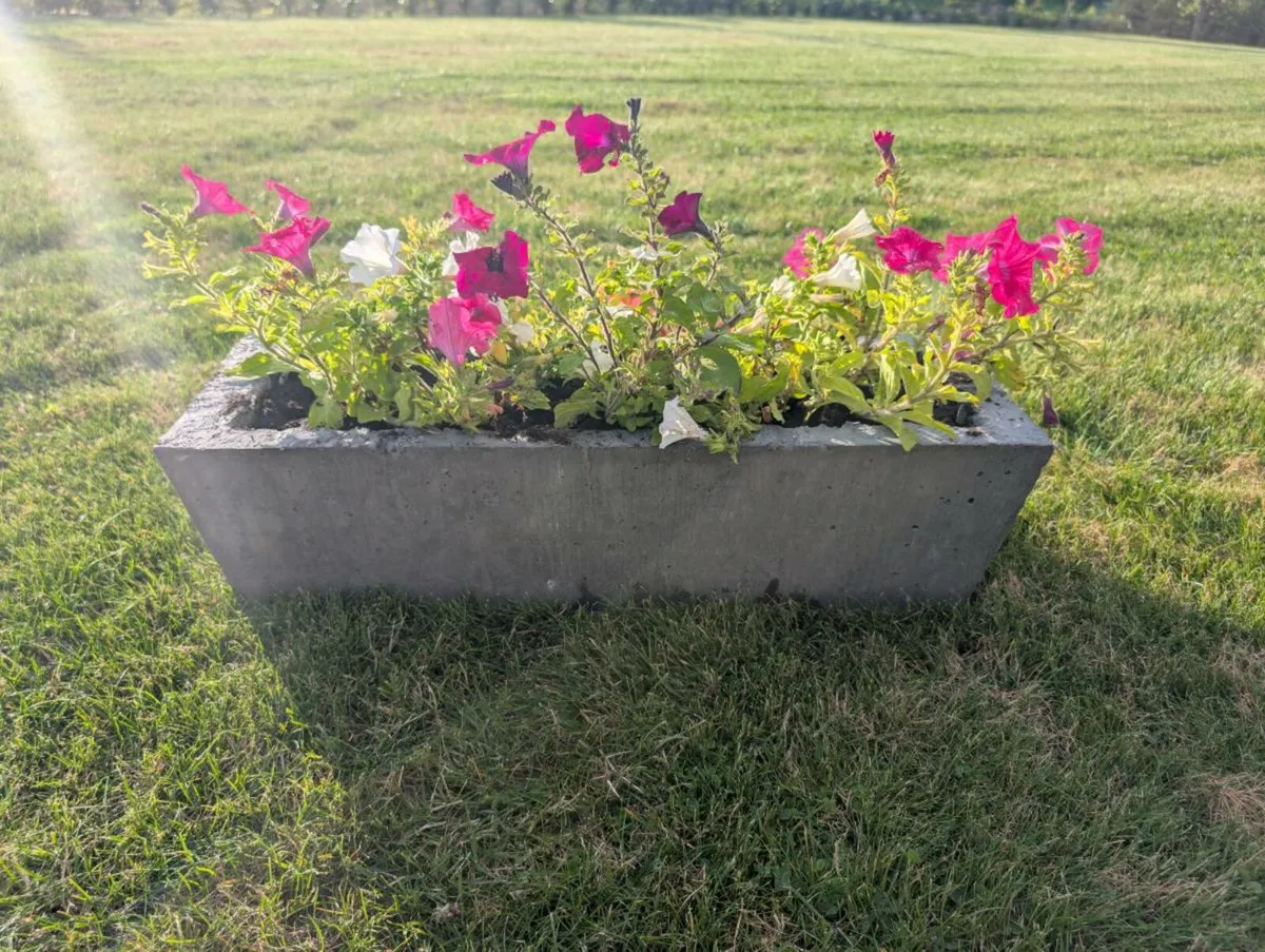 Concrete flower planters / window box - Image 3