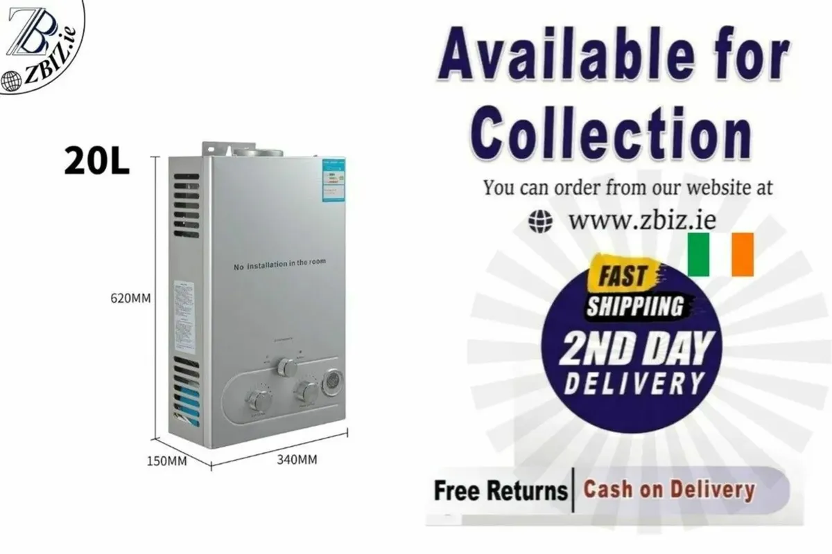 20L Hot Water Heater LPG Propane Gas Water Heater - Image 1