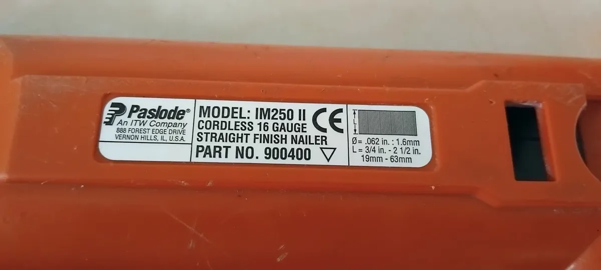 Paslode IM 250 II 2nd Fix "Fully Serviced" - Image 3