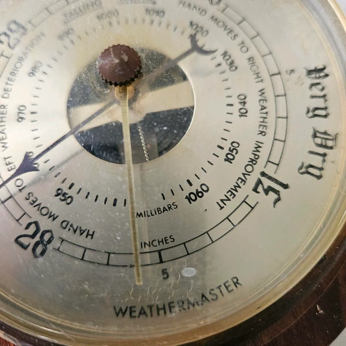 Ships wheel barometer - Image 2