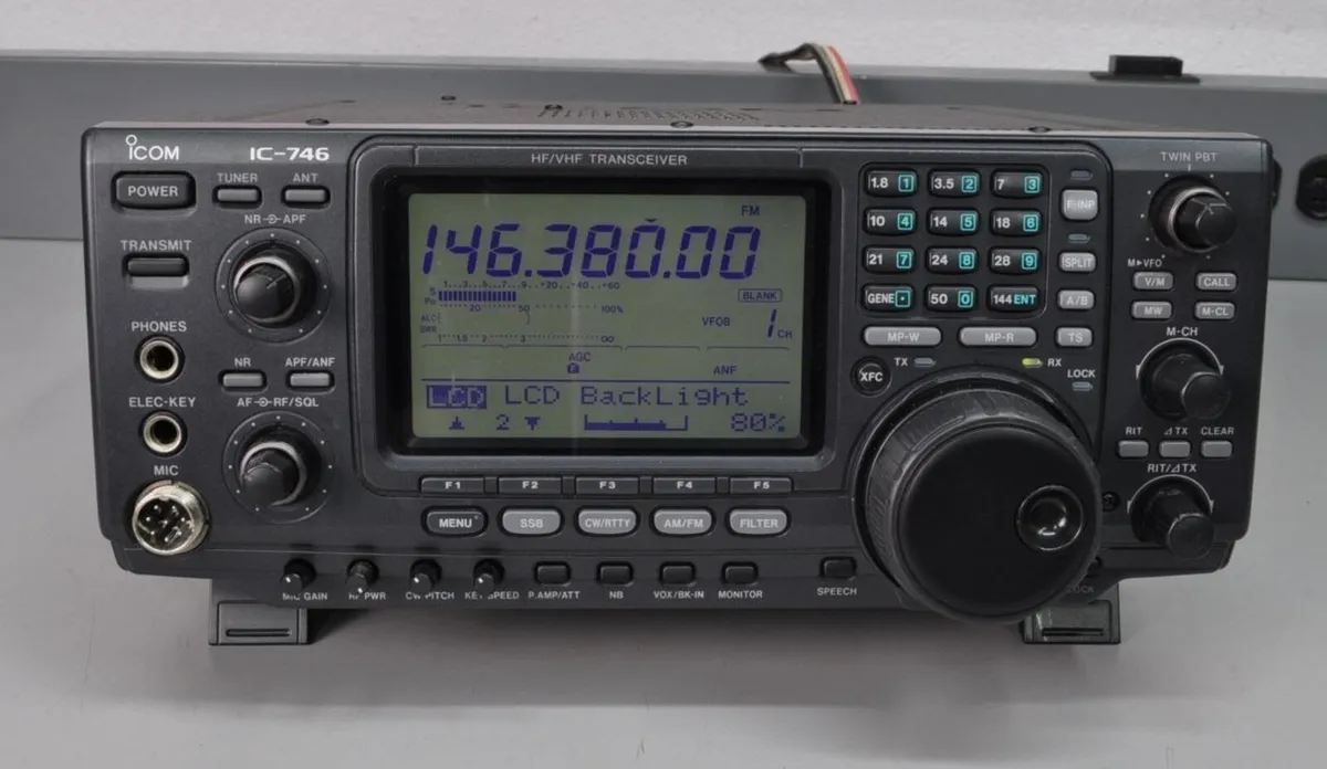ICOM IC-746 HF VHF Transceiver - Image 1