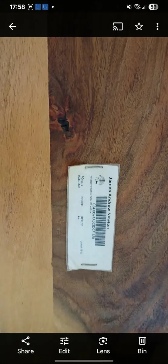 Mahogany coffee table - Image 3